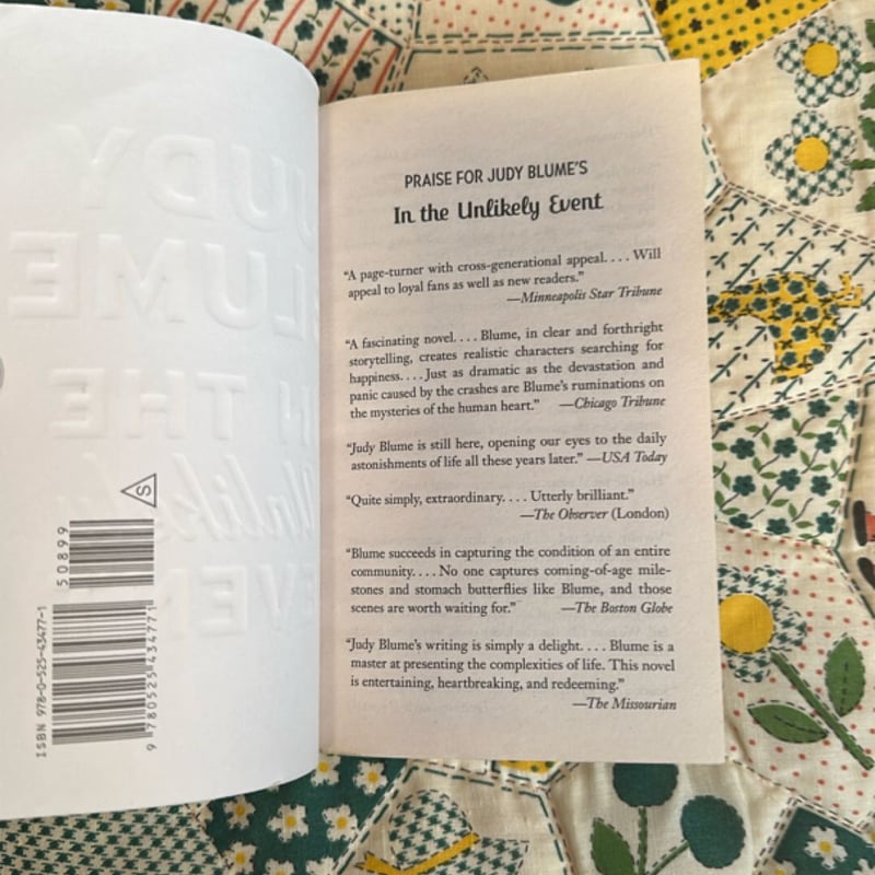 In the Unlikely Event by Judy Blume, Paperback | Pangobooks