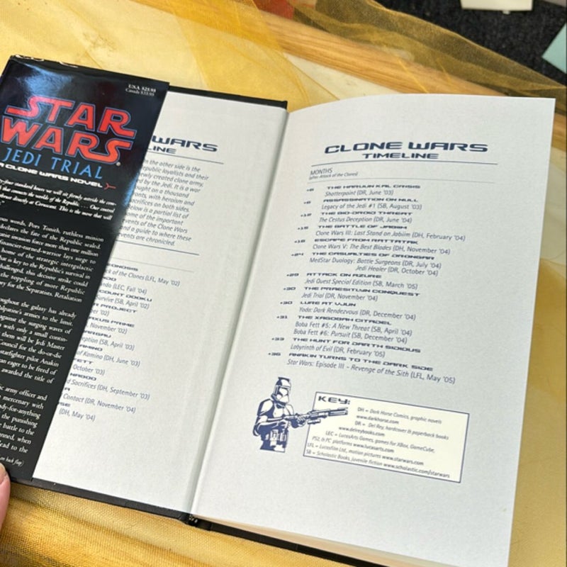 FIRST EDITION Star Wars A Clone Wars Novel: Jedi Trial