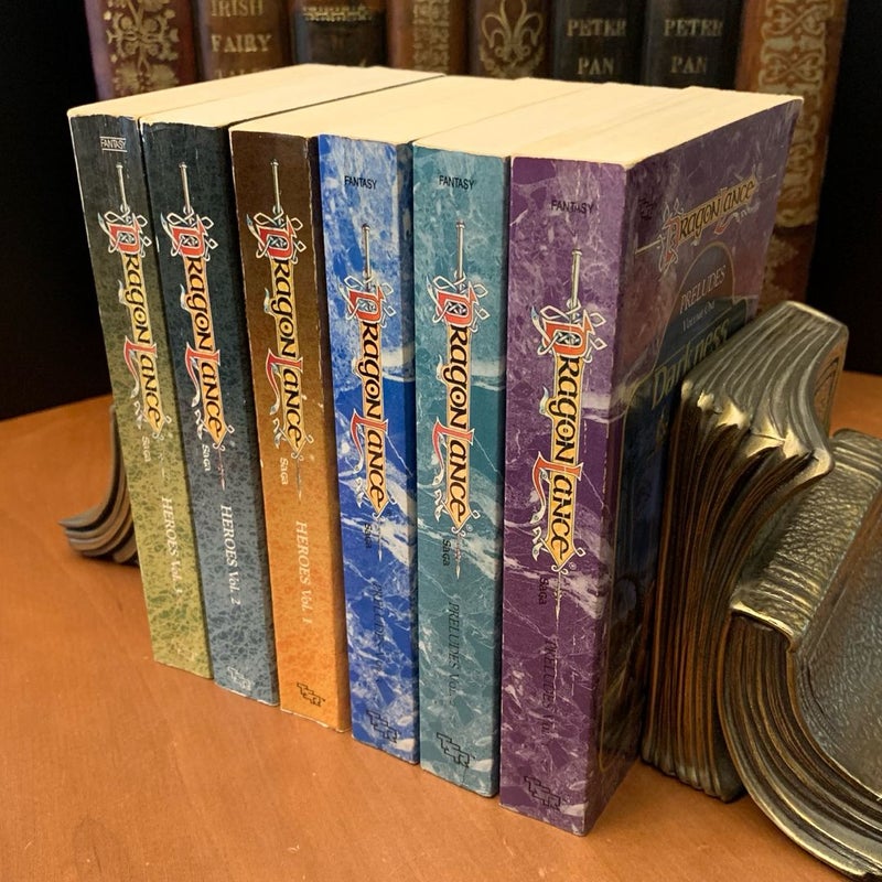 DragonLance: Heroes I & Preludes I Trilogies: Legend of Huma, Stormblade, Weasel’s Luck, Darkness & Light, Kendermore, Brothers Majere, All First Edition First Printing
