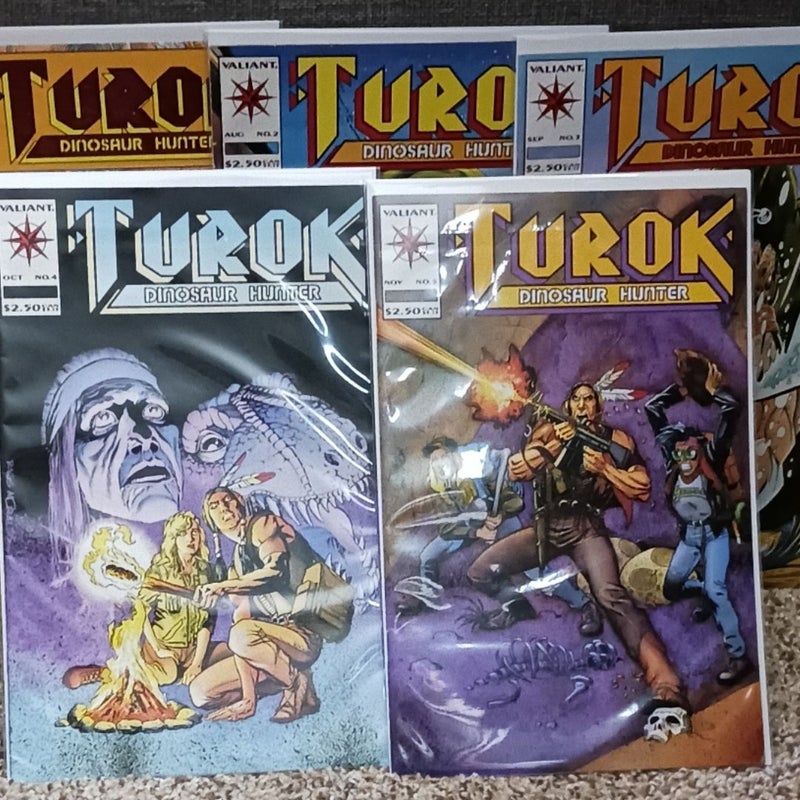 Lot of 5 Comic Books: Valiant: Turok Dinosaur Hunter #1-5