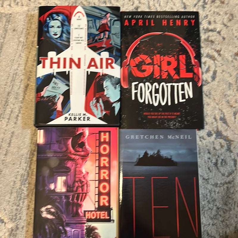 Thin Air, Girl Forgotten, Horror Hotel, Ten