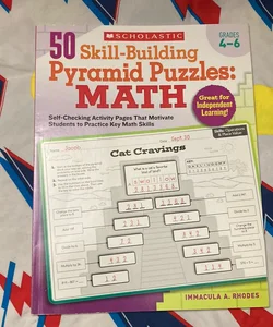 50 Skill-Building Pyramid Puzzles - Math, Grades 4-6