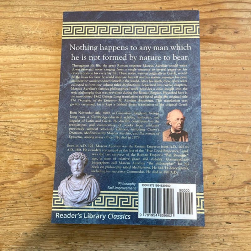 Meditations - the Classical Translation by George Long (Reader's Library Classics)
