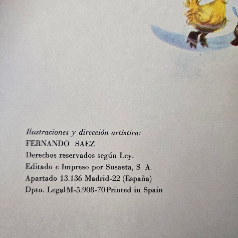 Lot (6) Vintage Fairy Tale Children's Books Spain 1970 Hardcovers Spanish