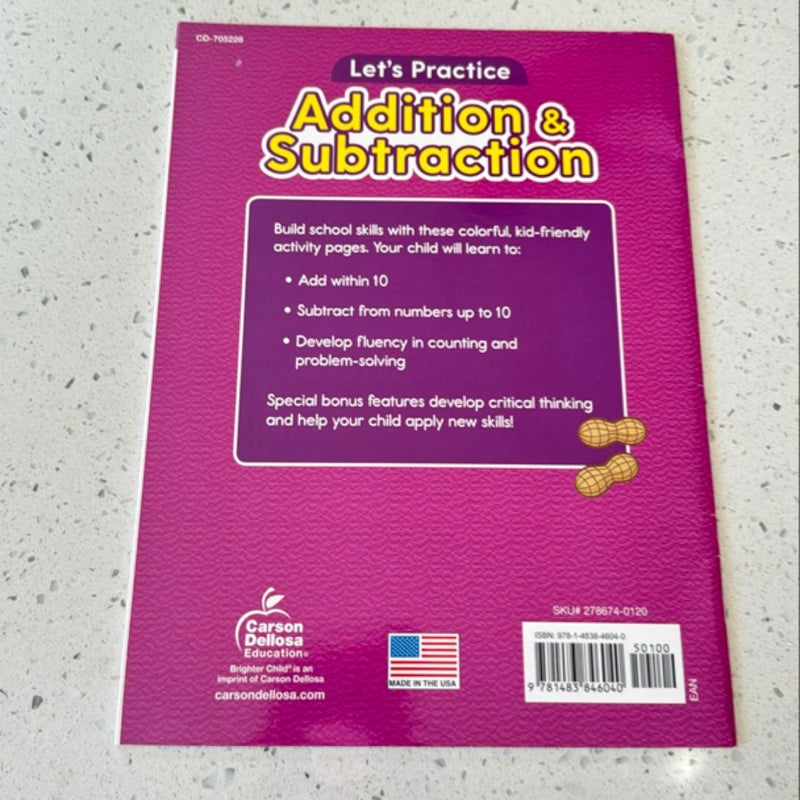 Let’s Practice- Addition & Subraction