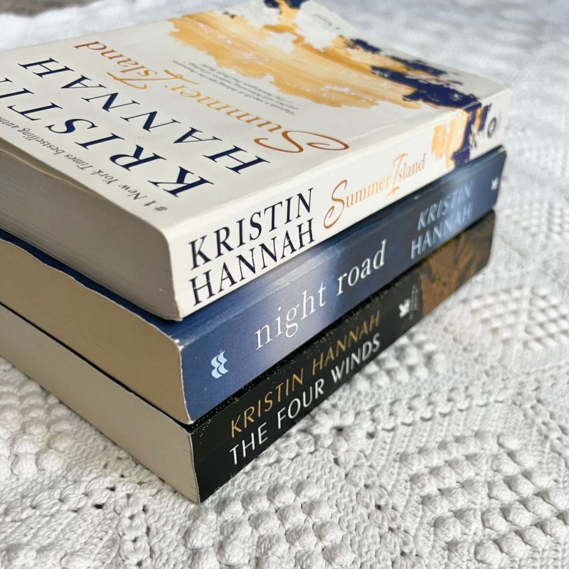 Kristin Hannah 3 Book BUNDLE The Four Winds | Night Road | Summer Island 