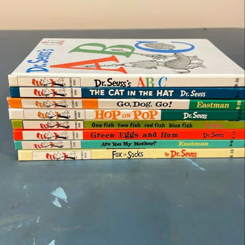 8 various Dr Seuss Books