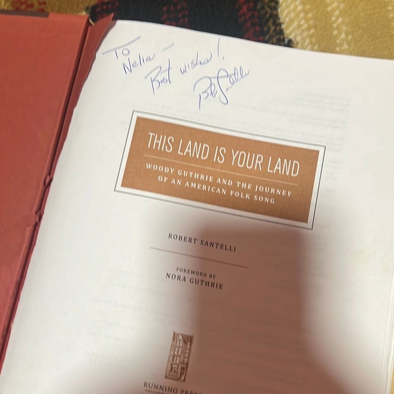 This Land Is Your Land autographed by author 