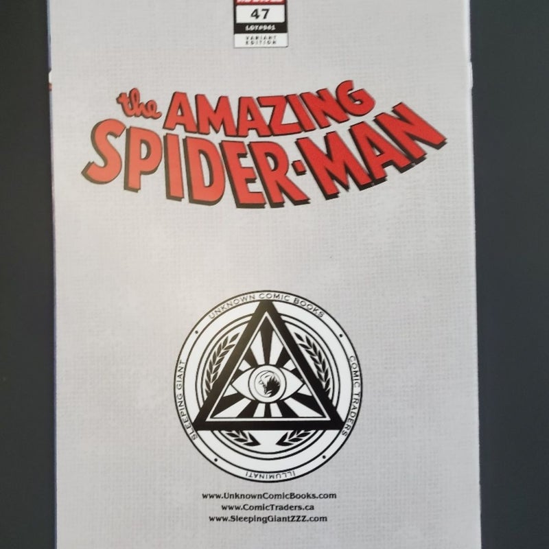 THE AMAZING SPIDER MAN #46 VIRGIN UNKNOWN EXCLUSIVE VARIANT 