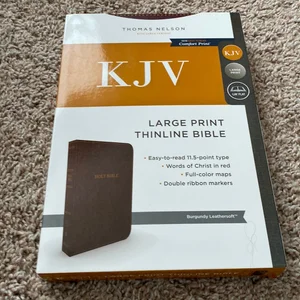 Kjv Thinline Bible, Large Print