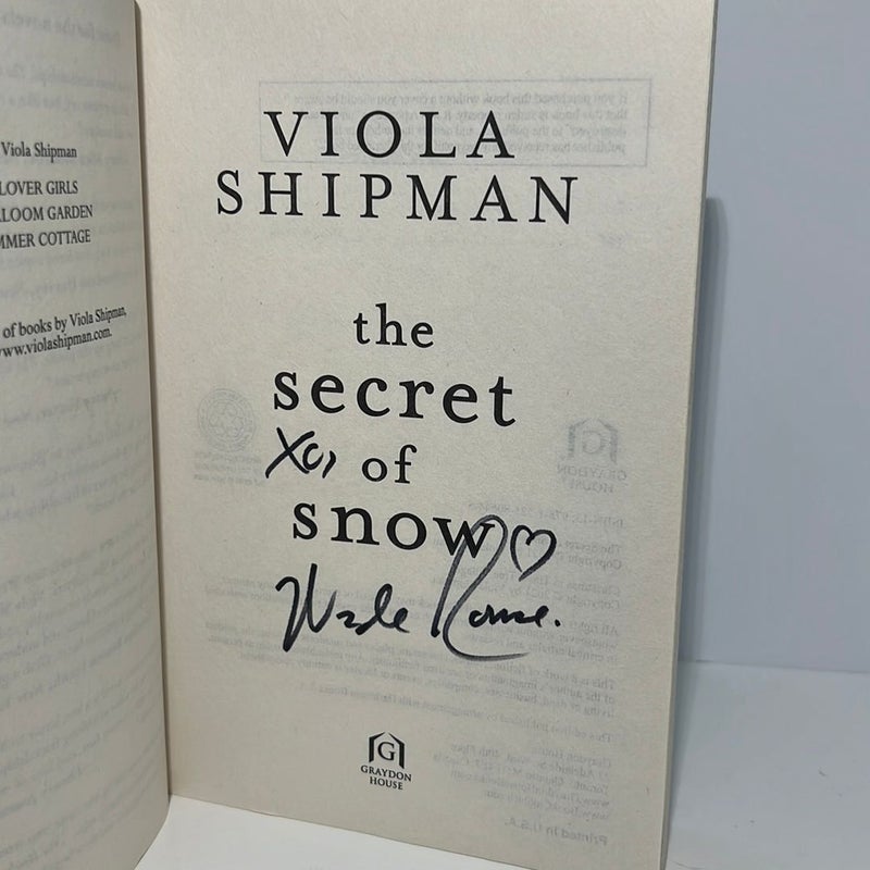 The Secret of Snow (Signed Copy) 