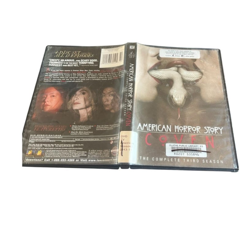 DVD Set: American Horror Story (AHS) Coven 