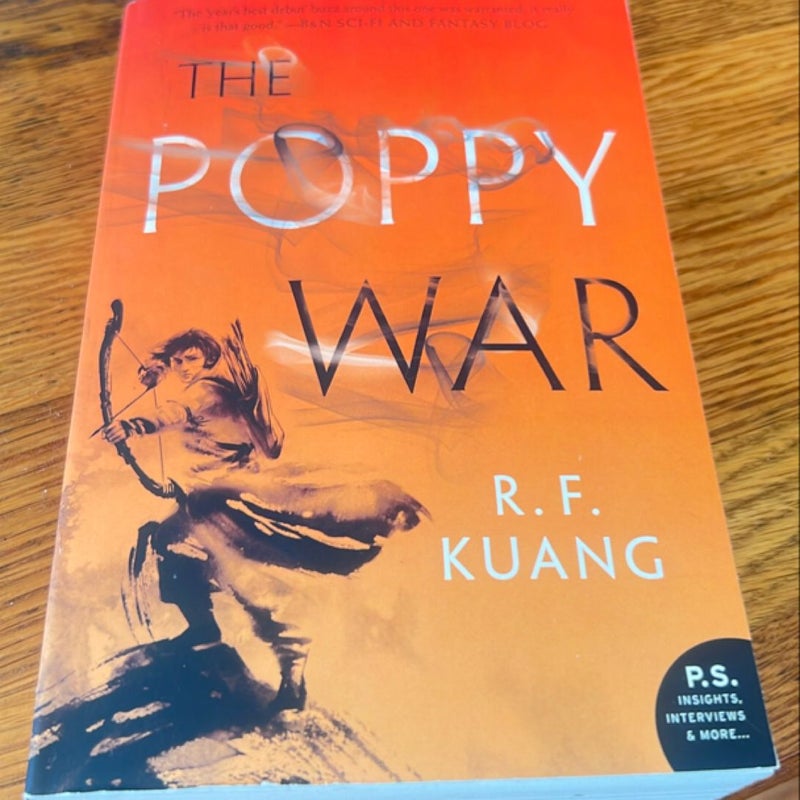 The Poppy War - first edition paperback