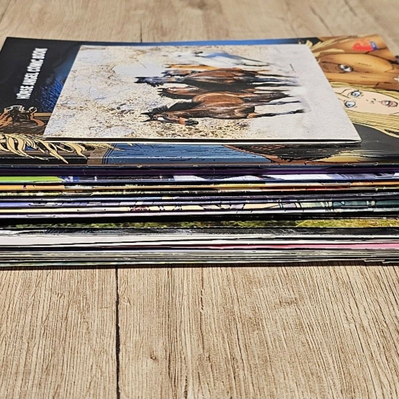 Ten Kids Horse Comics Lot with Horse Posters