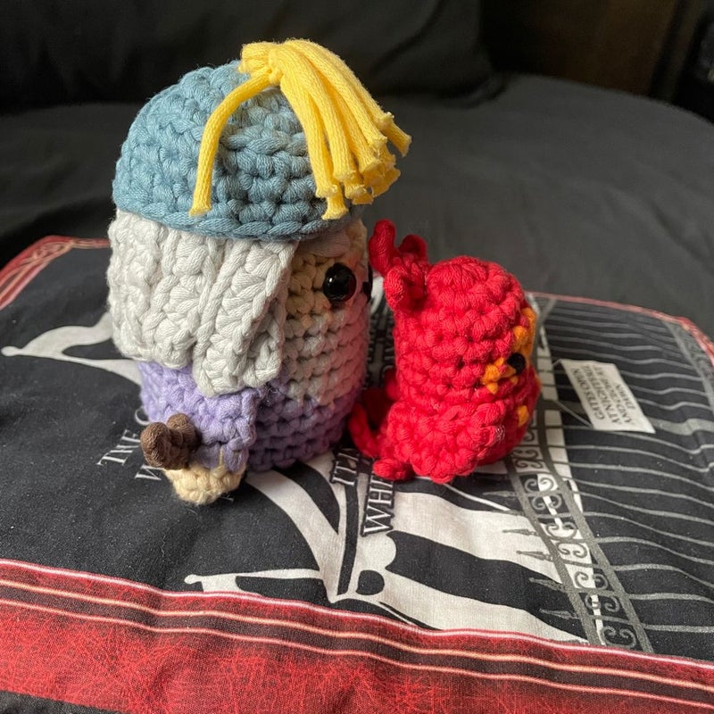 Crochet/Amigurumi Dumbledore & Fawkes The Woobles (Harry Potter)