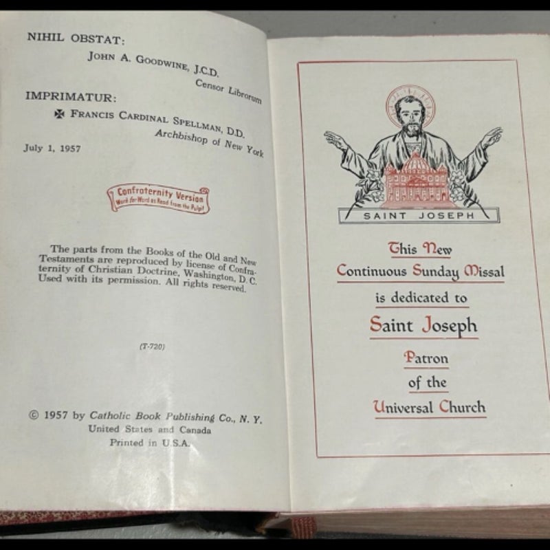 St.Joseph Continuous Sunday Missal 