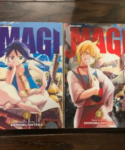 Magi: the Labyrinth of Magic, Manga Vol. 1+2