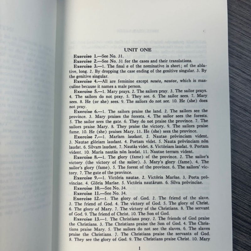 Henle Latin First Year Answer Key