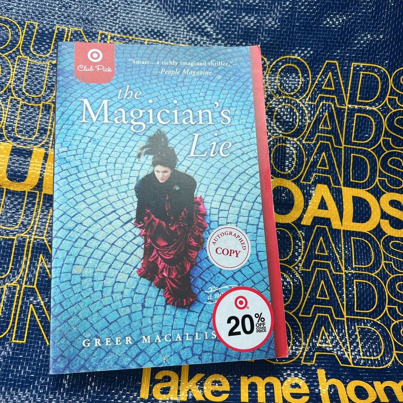 The Magician’s Lie autographed copy