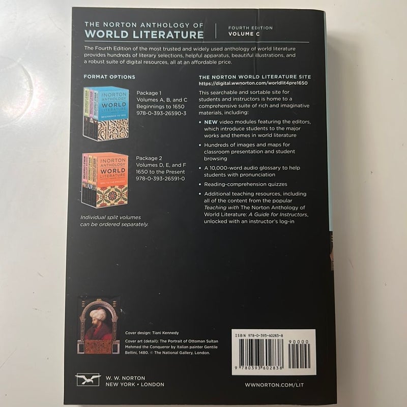 The Norton Anthology of World Literature (VOL A, B, C)