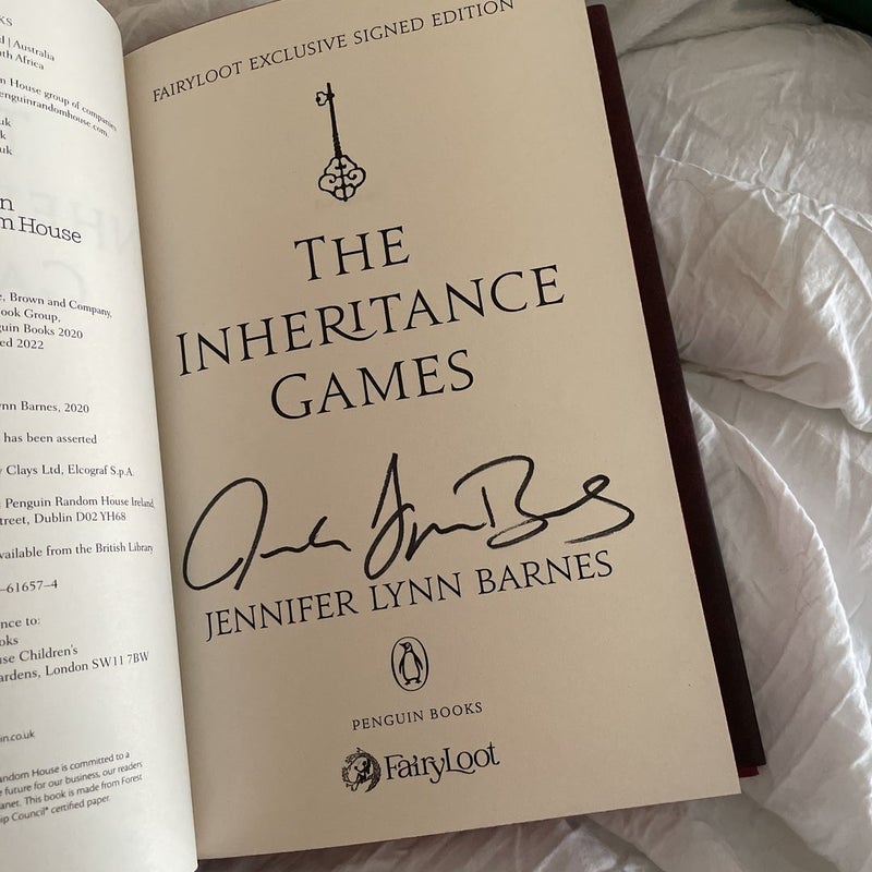 Fairyloot The Inheritance Games Trilogy 