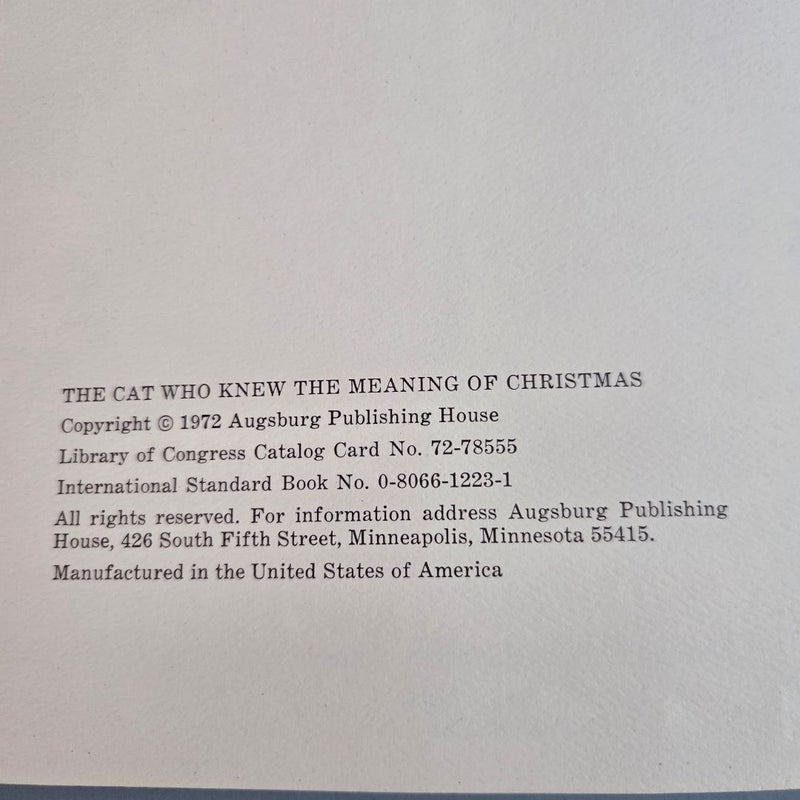 The Cat Who Knew the Meaning of Christmas