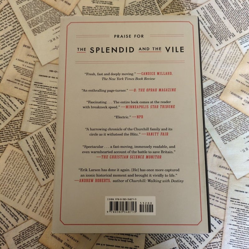 The Splendid and the Vile (First Edition)