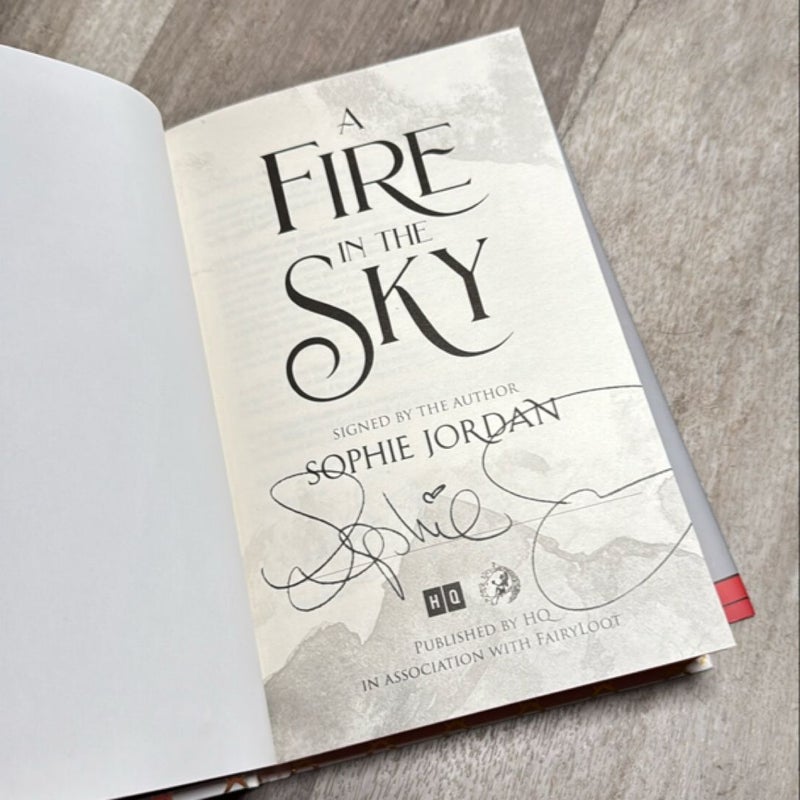 A Fire in the Sky(Fairyloot SIGNED) 