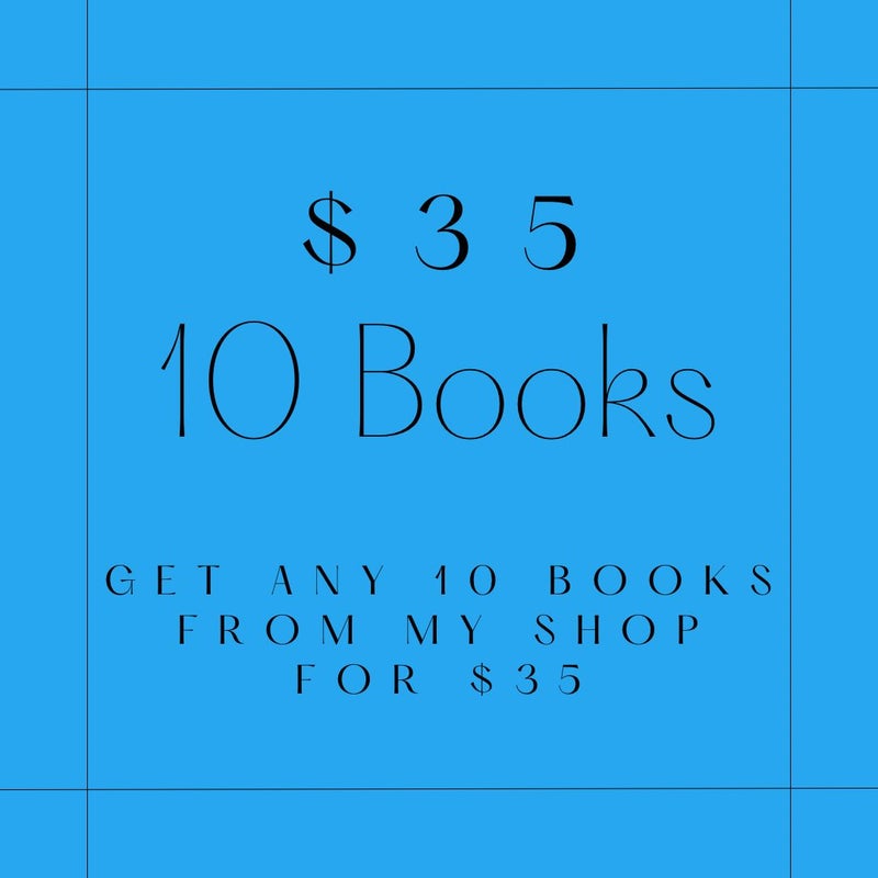 10 Books for $35