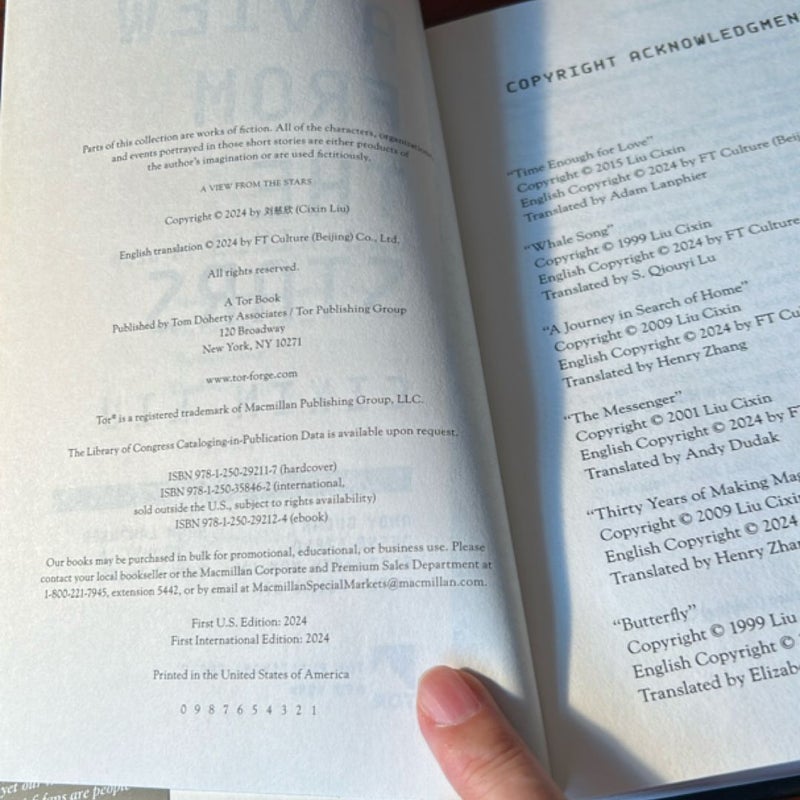 A View from the Stars (1st US Ed/1st)
