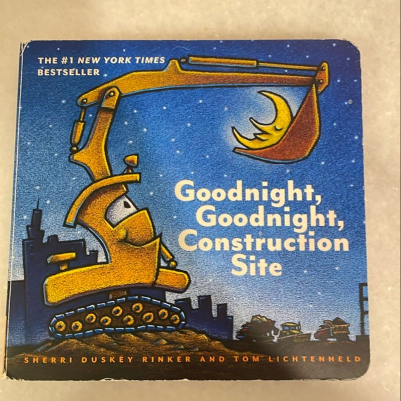 Goodnight, Goodnight Construction Site (Board Book for Toddlers, Children's Board Book)