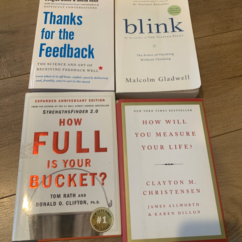 Bundle Thanks to the feedback + blink + how full is your bucket + how well you measu…