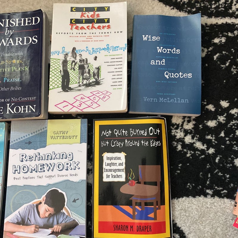 Lot of 9 Teaching/Educational Books