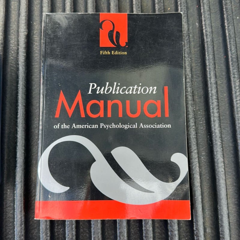 Publication Manual of the American Psychological Association