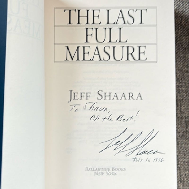 The Last Full Measure - SIGNED