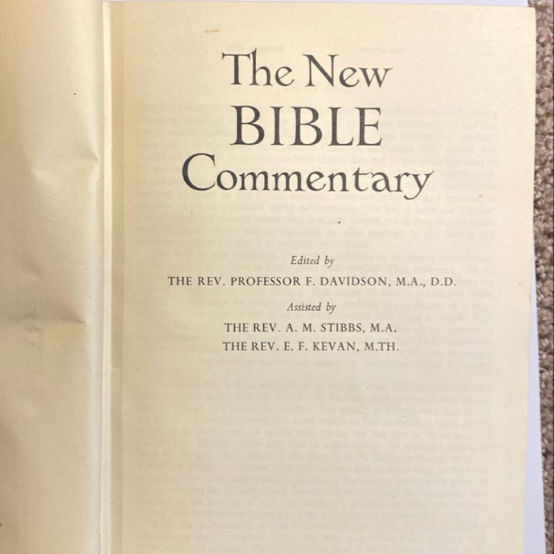 The New Bible Commentary 