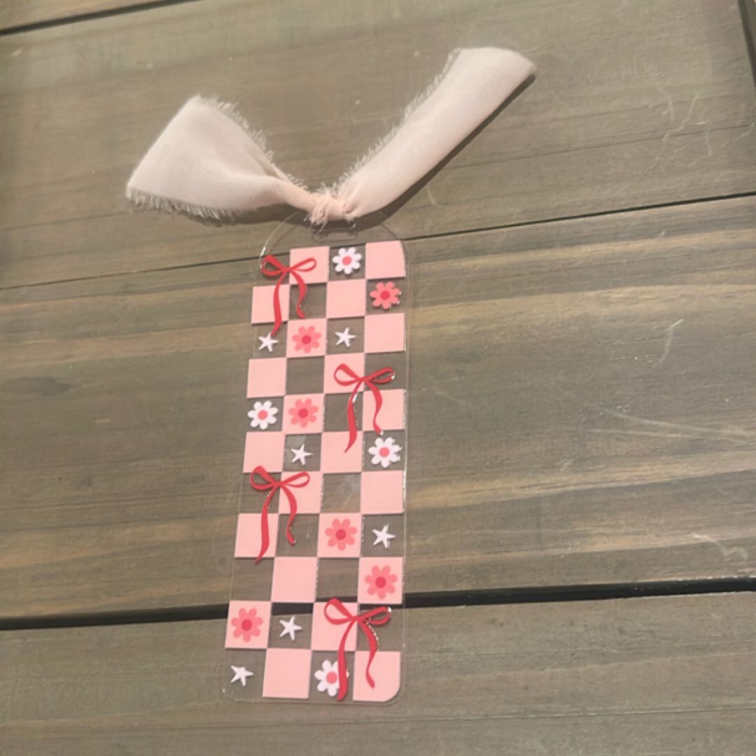 Pink checkerboard 🎀🌸⭐️