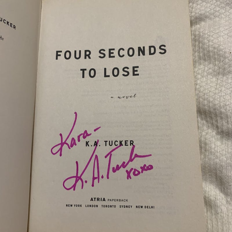 Four Seconds to Lose **Signed**