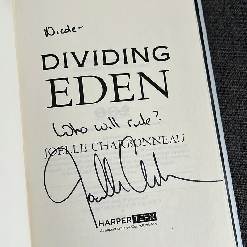 Dividing Eden (signed & personalized)