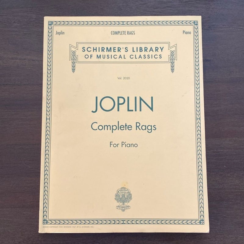 Joplin - Complete Rags for Piano