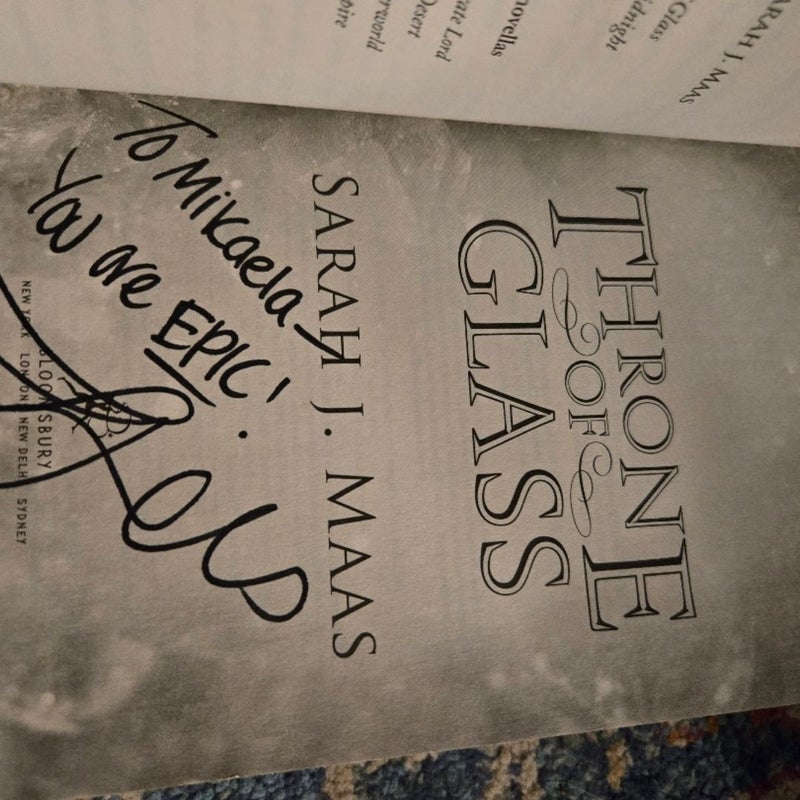 Signed Throne of Glass 1,3,4,5 