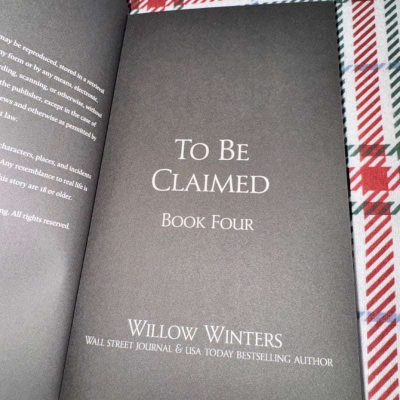 To be claimed book 4: Broken Fate black out edition