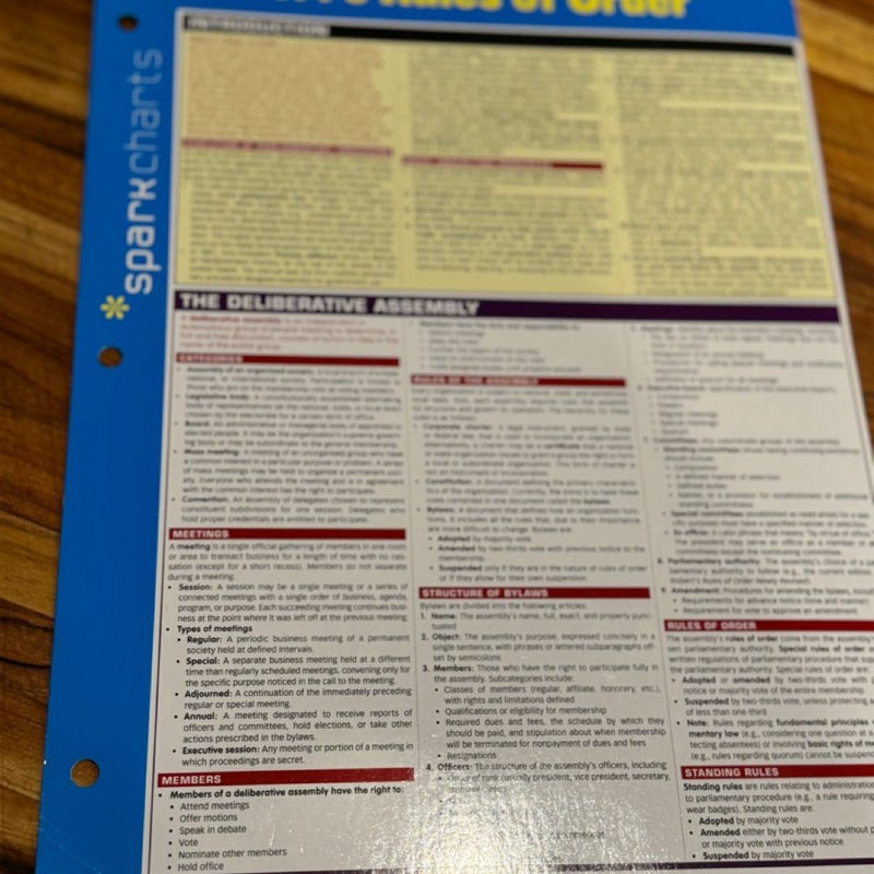 Robert's Rules of Order SparkCharts