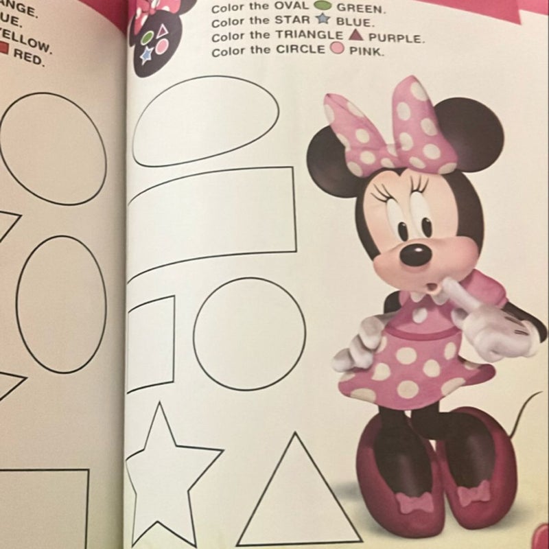 Minnie Colors and Shapes learning workbook