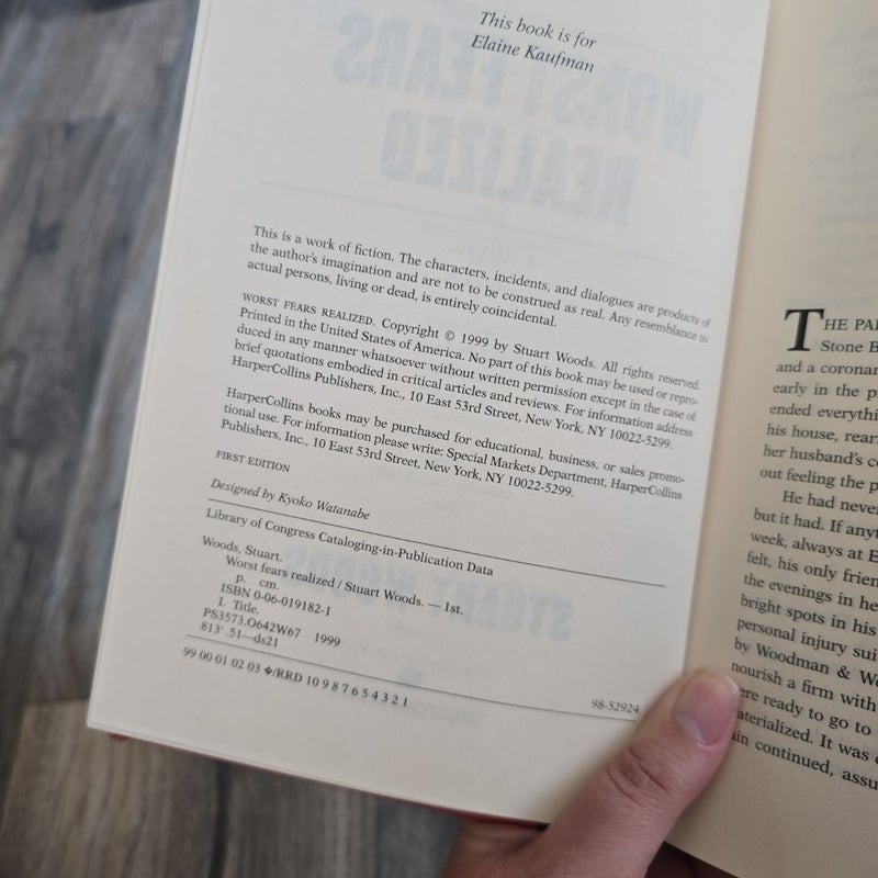 Worst Fears Realized *First Edition*