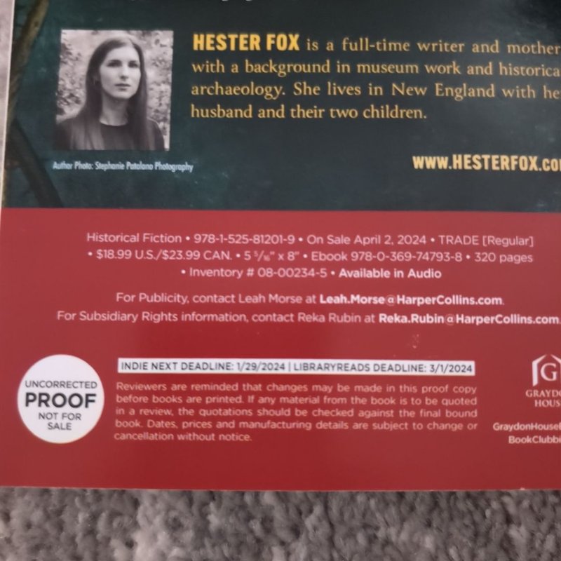 The Book of Thorns ARC by Hester Fox, Paperback Pangobooks