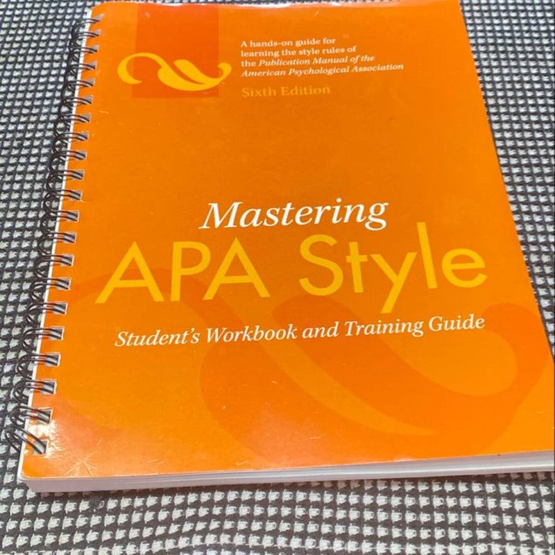 Mastering APA Style