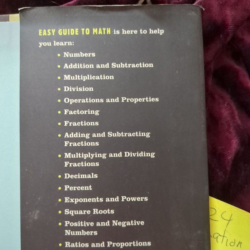Easy Guide to Math by Anna Medvedovsky, Chris Kensler