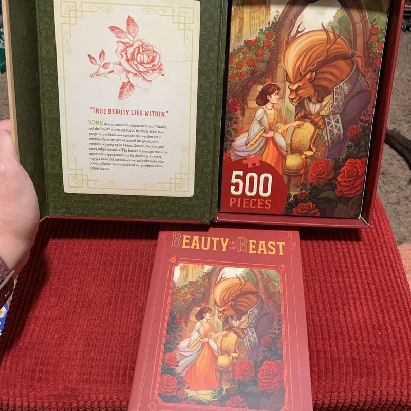Beauty and the Beast Book and Puzzle Box Set