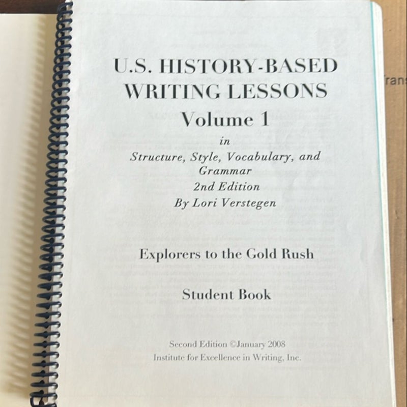 U. S. History-based Writing Lessons